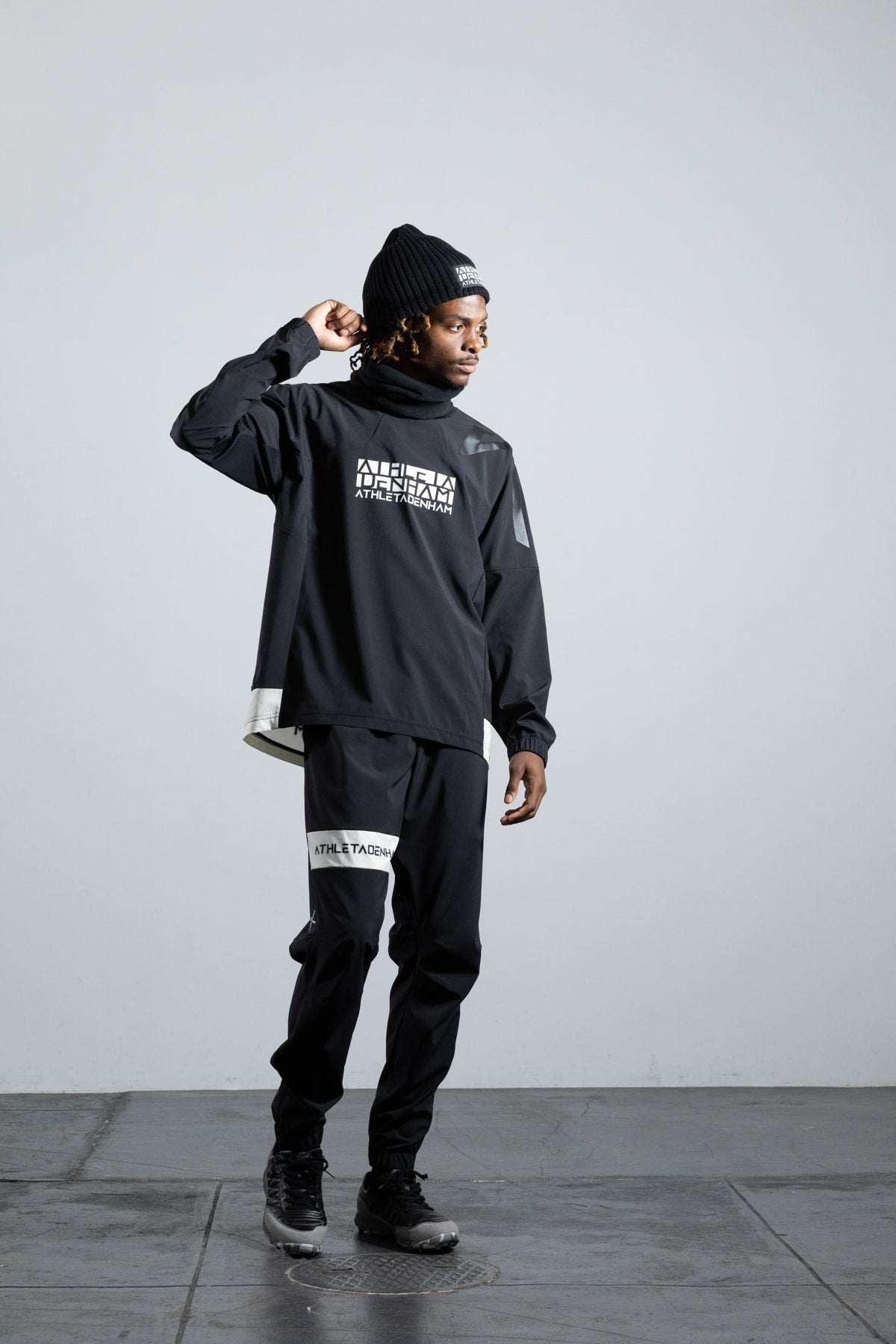 デンハム ニットキャプ KNIT CAP BLACK(70) | ATHLETADENHAM